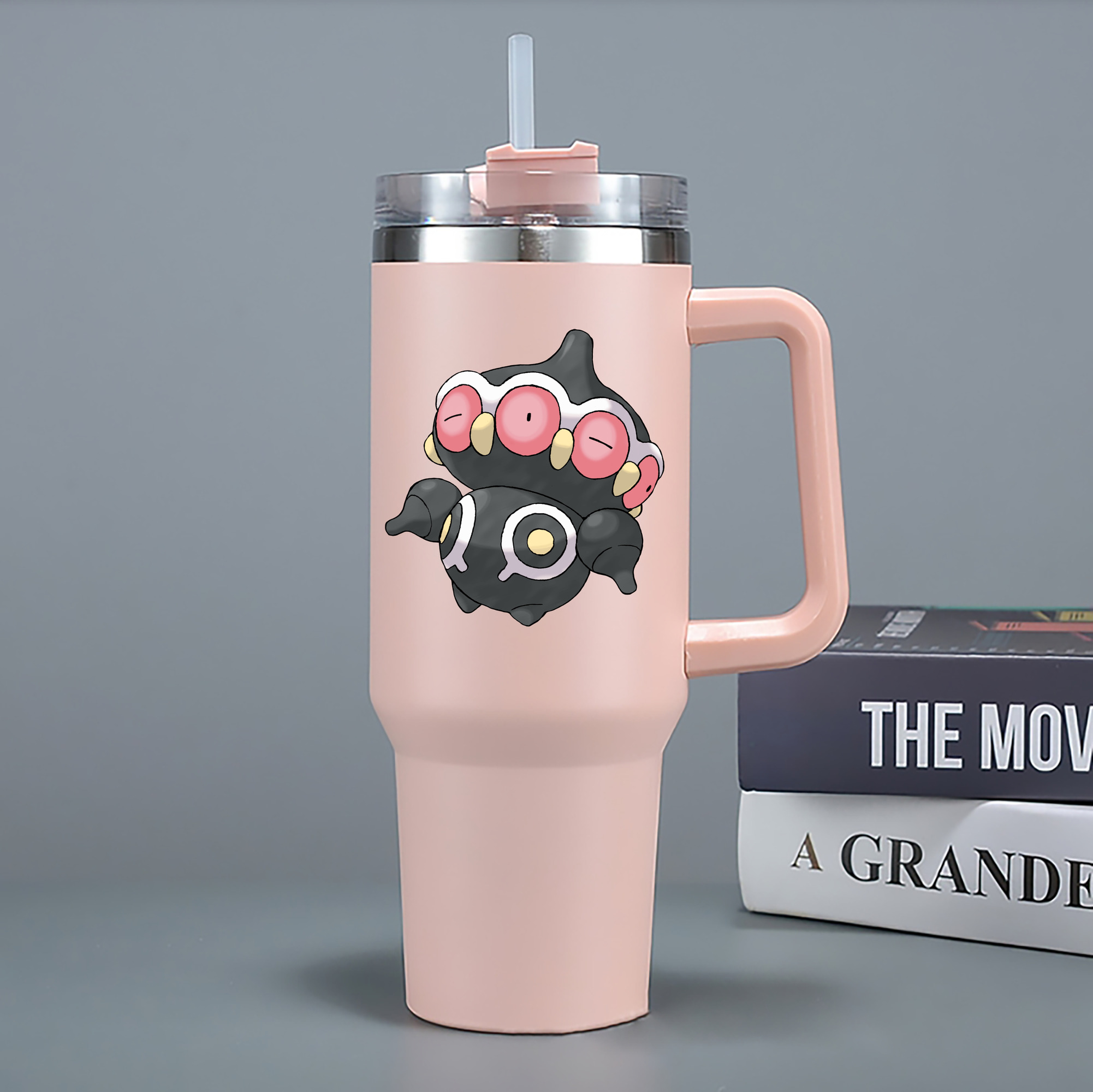 （画像用） ポケットモンスター Pokémon 1200mL車用タンブラー - クリスタルステッカー（プラスチックストロー付き）